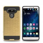 Wholesale LG V20 Iron Shield Hybrid Case (Champagne Gold)